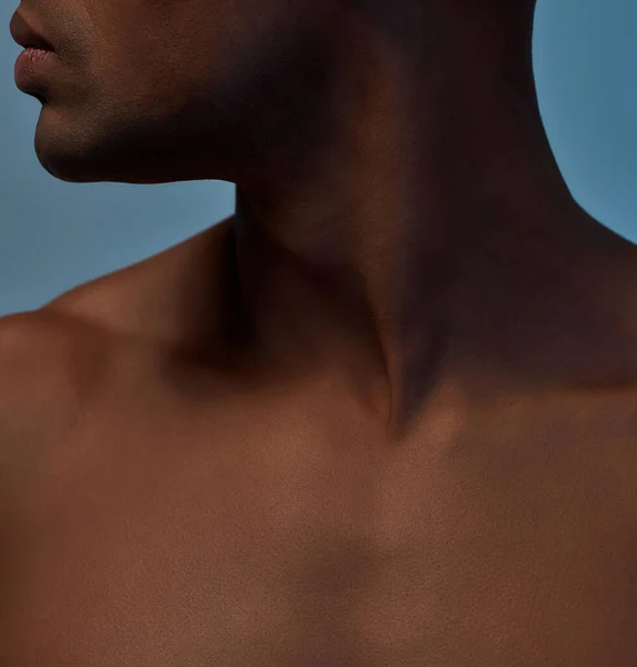 Young multiracial man is posing in studio — Stock Photo, Image