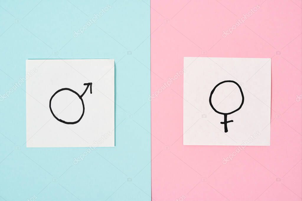 Signs of gender sexes equality men women