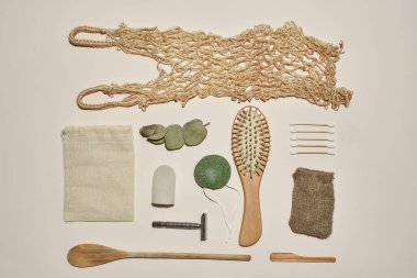 Organik malzemelerden yapılmış spa araçları koleksiyonu