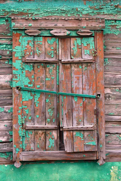 Vieja ventana de madera — Foto de Stock