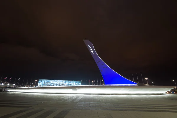 Tocha olímpica no parque Sochi — Fotografia de Stock