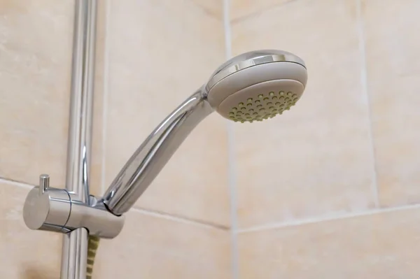 Close up of modern luxury and light shower bar — Stock Photo, Image