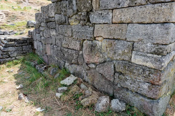 View of ruins of the ancient Greek city of Panticapaeum in Crimea — Stock Photo, Image