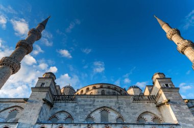 İstanbul 'da Sultan Ahmed Camii dış cephesi