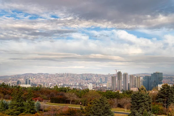 Panorama města shora z hlavního města Turecka, Ankara — Stock fotografie