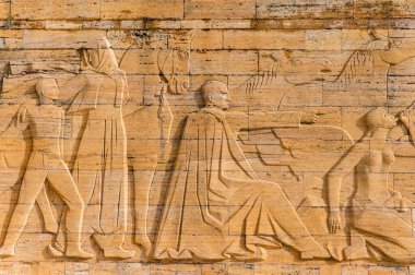 ANKARA, TURKEY - 14 Aralık 2020: Anitkabir 'deki Atatürk mozolesi