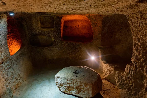 Major tourist attraction of Turkey underground city Kaymakli — Stock Photo, Image