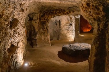 Major tourist attraction of Turkey underground city Kaymakli clipart