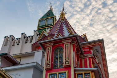 IZMAILOVO, MOSCOW, RUSSIA - CIRCA AĞust, 2020: İzmailovo Kremlin 'in binaları