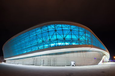 Soçi Olimpiyat parkı modern bina, Rusya