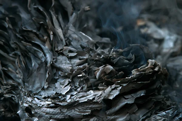 Пепел и уголь — стоковое фото