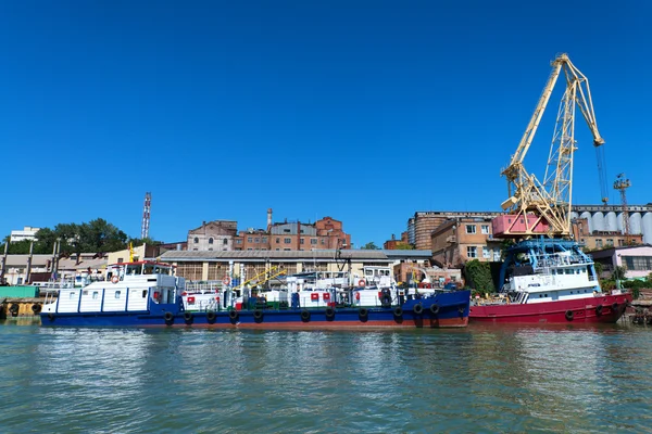 Harbour on river Don — Stock Photo, Image