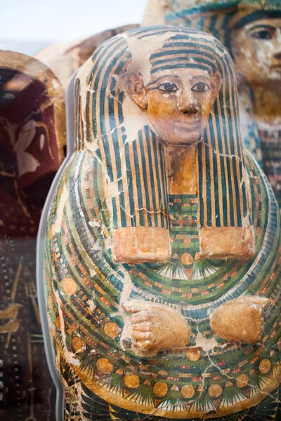 29. 07. 2015, LONDRES, Reino Unido, MUSEO BRITÁNICO - Escenas pintadas sobre ataúdes egipcios —  Fotos de Stock