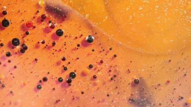 yağ, su ve mürekkep için güzel bir soyut karıştırma