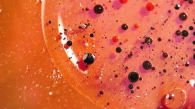 yağ, su ve mürekkep için güzel bir soyut karıştırma