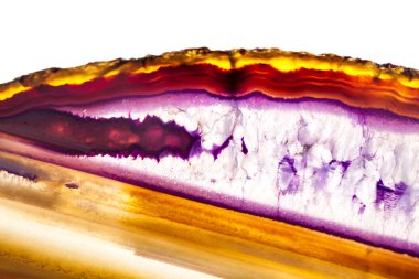 Akik-güzel, renkli dilimleri ve doku