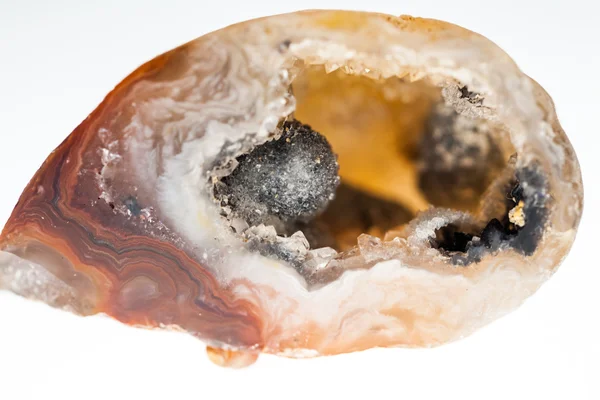 Agate - belles tranches colorées et texture — Photo