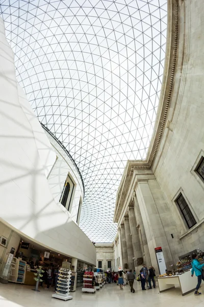 2015 London Ngiltere British Museum Görünümü Ayrıntılar Balık Gözü Lens — Stok fotoğraf