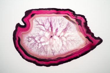 Akik-güzel, renkli dilimleri ve doku