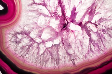 Akik-güzel, renkli dilimleri ve doku