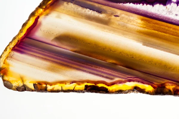Achát-gyönyörű, színes szeletek és textúra — Stock Fotó
