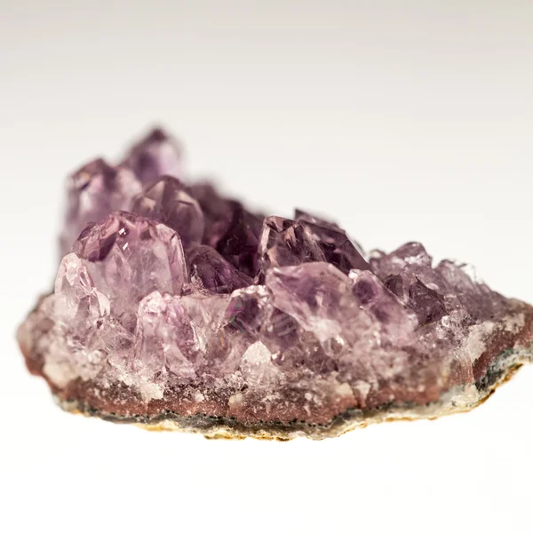 Amethyst และ Quartz หินก้อนธรรมชาติ — ภาพถ่ายสต็อก