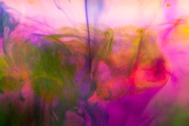 Mürekkep ve küçük kabarcıklar ile soyut kompozisyon. Güzel arka plan, doku ve renk