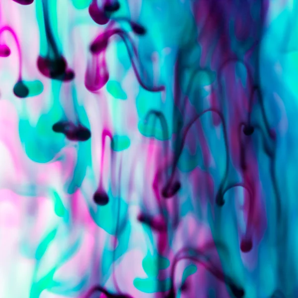 Abstract composition with ink and small bubbles. Beautiful background, texture and colors — Stock Photo, Image