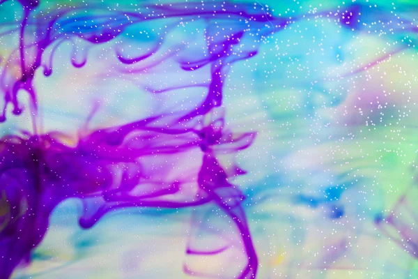 Abstrakte Komposition mit Tusche und kleinen Blasen. schöner Hintergrund, Textur und Farben — Stockfoto