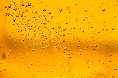 Yağ, su ve kabarcıkları ile renkli mürekkep karışımı ile soyut kompozisyon