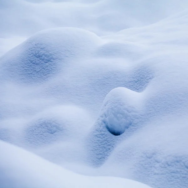 Formas e detalhes abstratos da neve — Fotografia de Stock