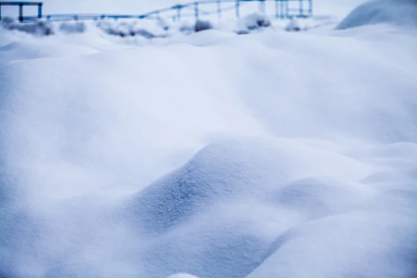 Formes et détails abstraits de neige — Photo