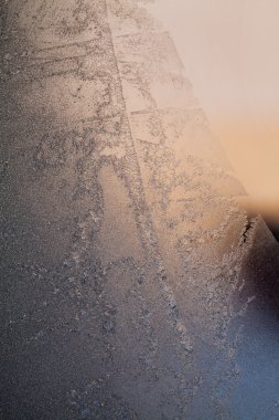 Buz çiçekleri camına - doku ve arka plan. Yüksek çözünürlük ve keskin, güzel ayrıntıları