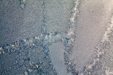 Buz çiçekleri camına - doku ve arka plan. Yüksek çözünürlük ve keskin, güzel ayrıntıları