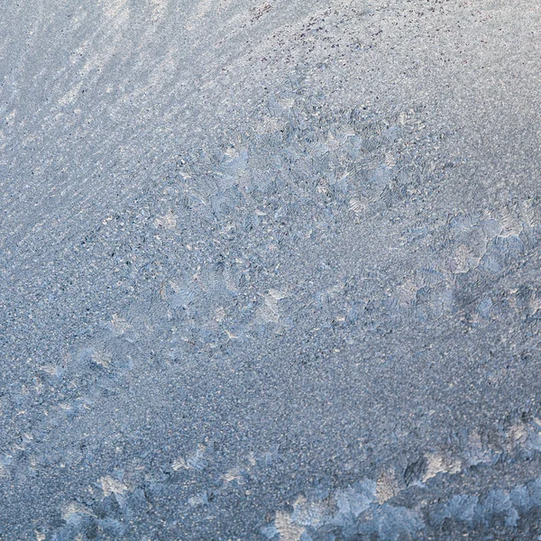 Fleurs de glace sur verre - texture et fond. Haute résolution et des détails nets et beaux — Photo