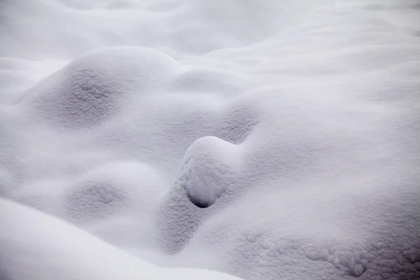 Forme e dettagli astratti della neve — Foto Stock