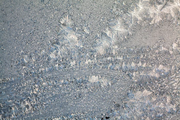 Ice flowers on glass - texture and background. High resolution and sharp, beautiful details — Stock Photo, Image