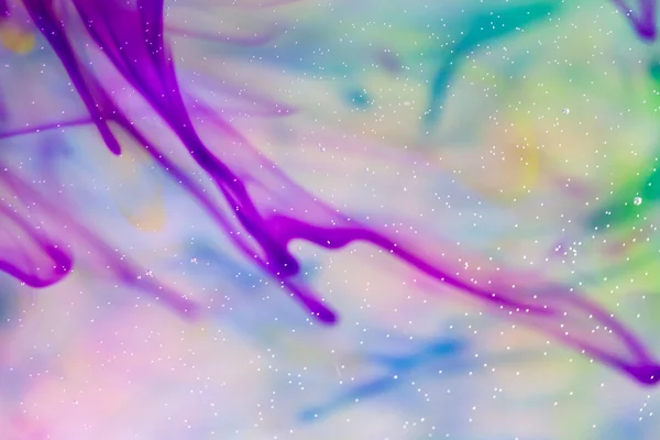 Abstrakte Komposition mit Tusche und kleinen Blasen. schöner Hintergrund, Textur und Farben — Stockfoto