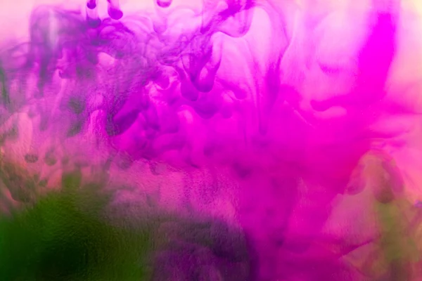 Composição abstrata com tinta e pequenas bolhas. Fundo bonito, textura e cores — Fotografia de Stock