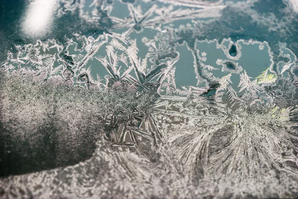 冰花玻璃-纹理和背景。高分辨率和尖尖的美的细节 — 图库照片