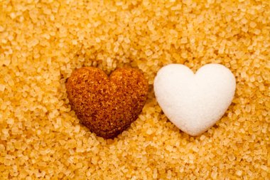 Şeker kamışı ve şeker kalp şeker kristalleri