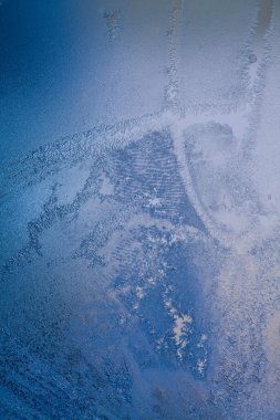 Buz çiçekleri camına - doku ve arka plan. Yüksek çözünürlük ve keskin, güzel ayrıntıları