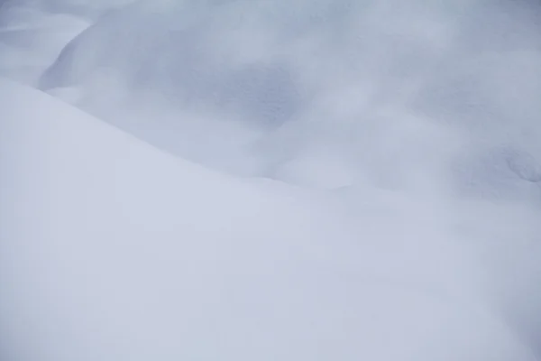 Formes de neige abstraites - texture de neige — Photo