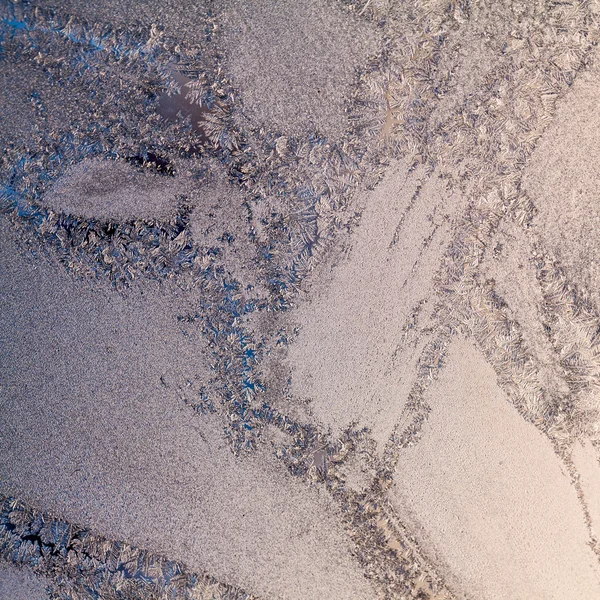 Ice flowers on glass - texture and background. High resolution and sharp, beautiful details — Stock Photo, Image