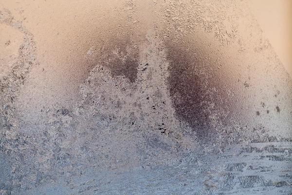 Ice flowers on glass - texture and background. High resolution and sharp, beautiful details — Stock Photo, Image