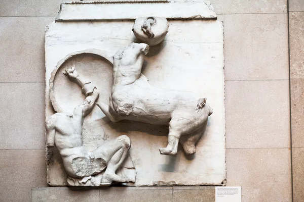 Λονδίνο, Ηνωμένο Βασίλειο, 30 Ιουλίου 2015: Βρετανικό Μουσείο. Αρχαία ελληνική συλλογή του Πάνθεον — Φωτογραφία Αρχείου