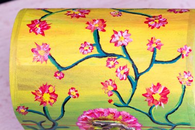 Boyalı, çok amaçlı ahşap küçük kutular