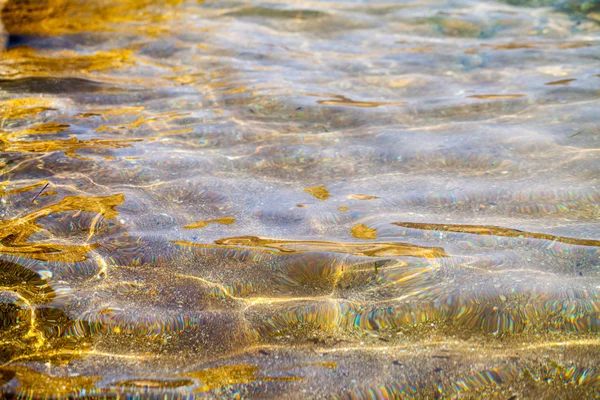 Sea wave and sand closeup — Stock Photo, Image