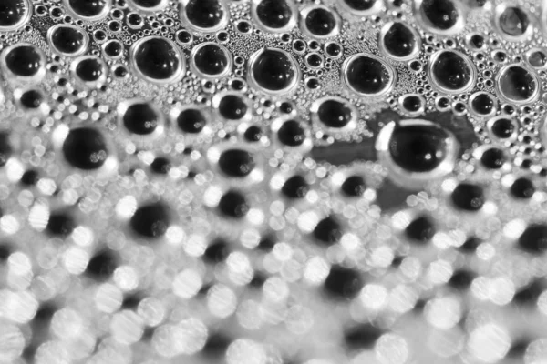 Water drops inside the greenhouse - condensation on plastic surface — Stock Photo, Image