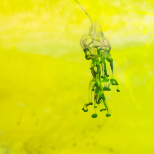 Abstract, colorful composition with oil, water and ink — Stock Photo, Image